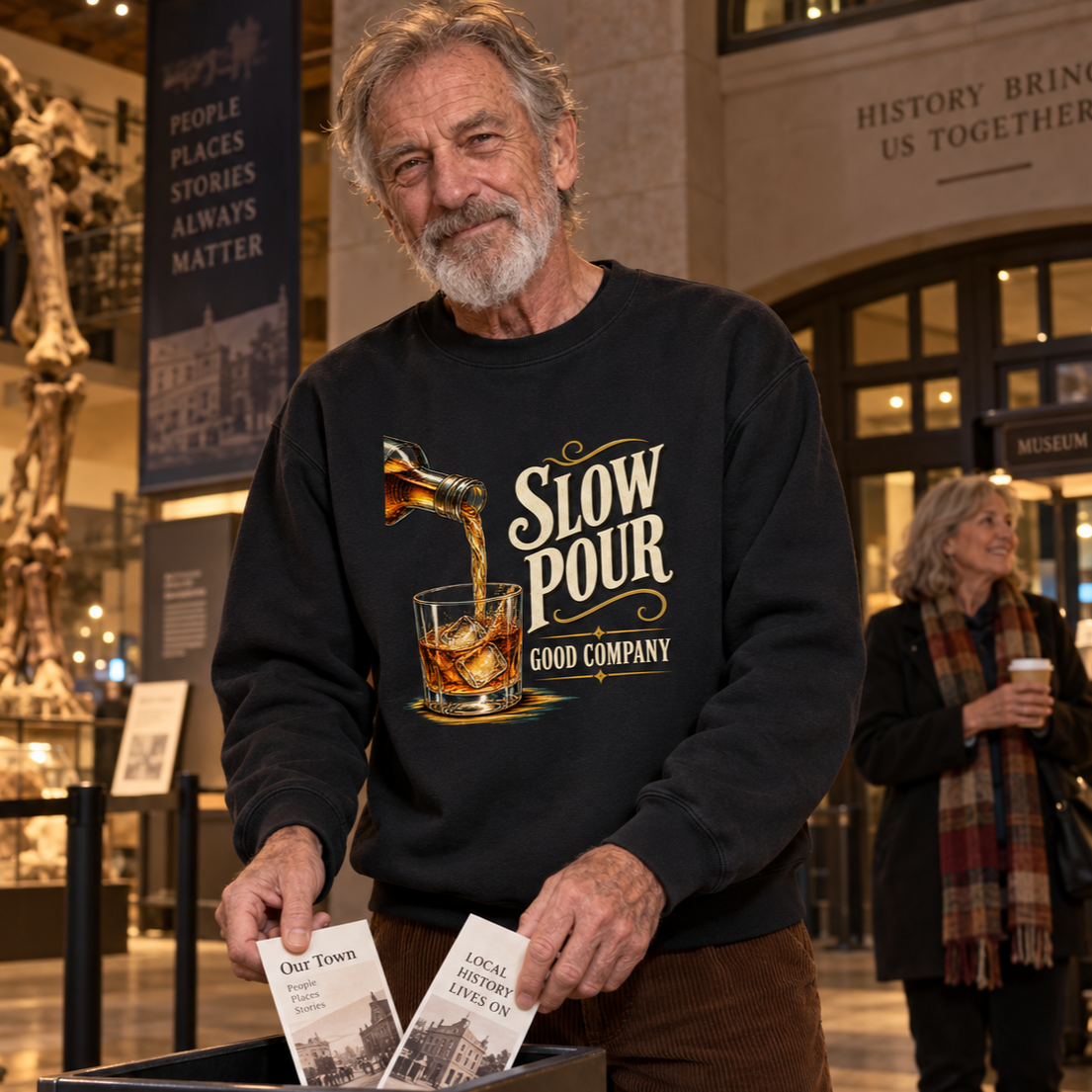 "Slow Pour. Good Company" Vintage Sweatshirt