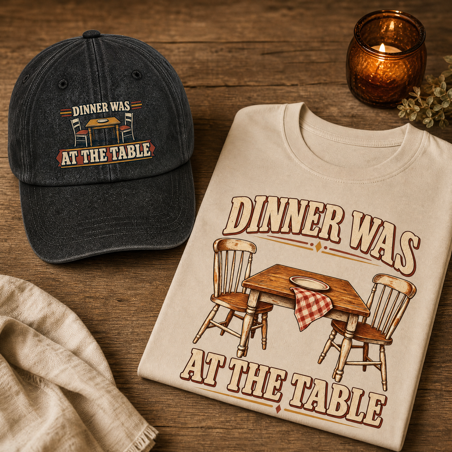 "Dinner Was At The Table" Vintage T-Shirt