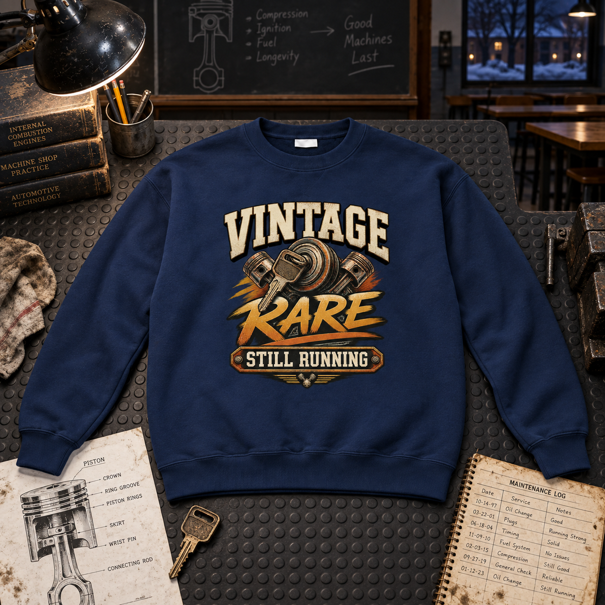 "Vintage Rare Still Running" Vintage Sweatshirt