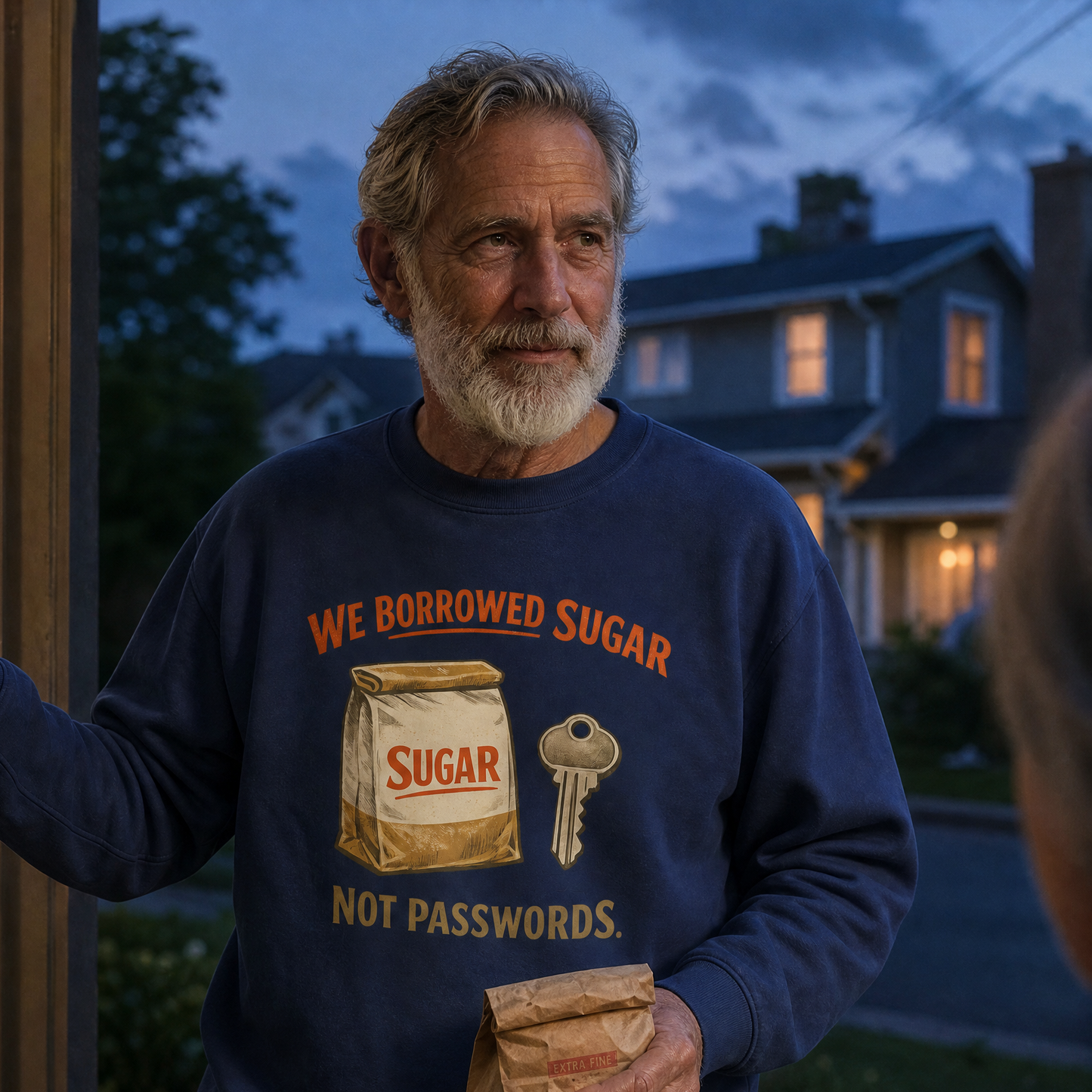 "We Borrowed Sugar Not Passwords" Vintage Sweatshirt