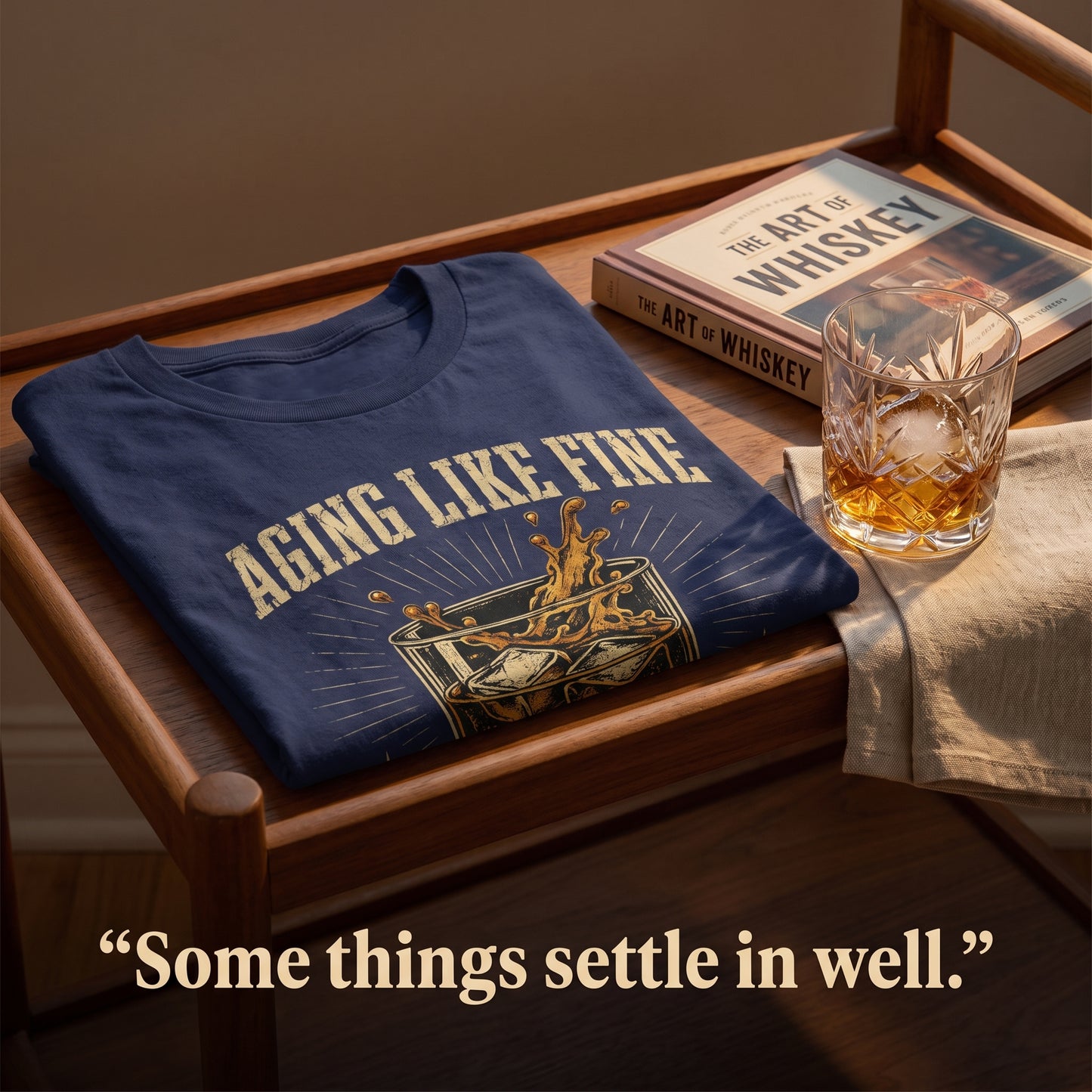 "Aging Like Fine Bourbon" Vintage T-Shirt