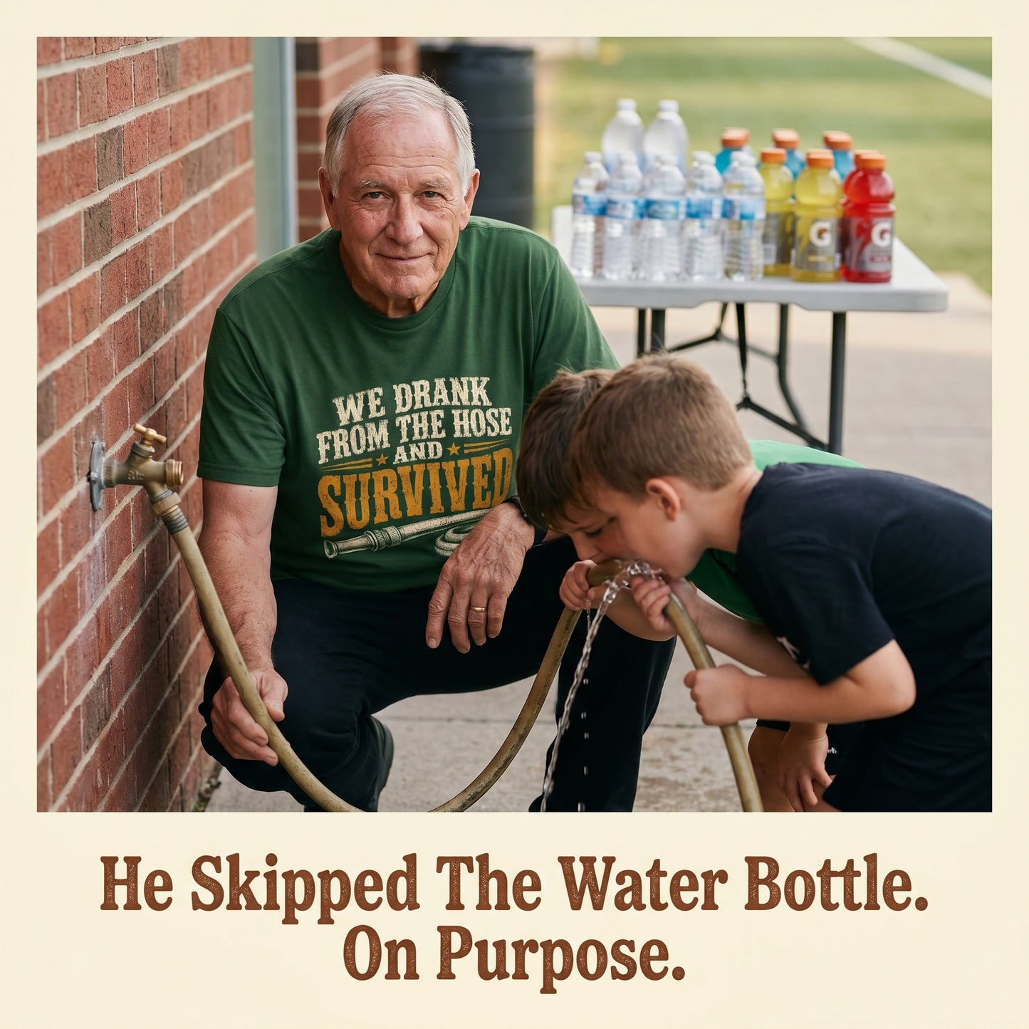"We Drank From The Hose and Survived" Vintage T-Shirt
