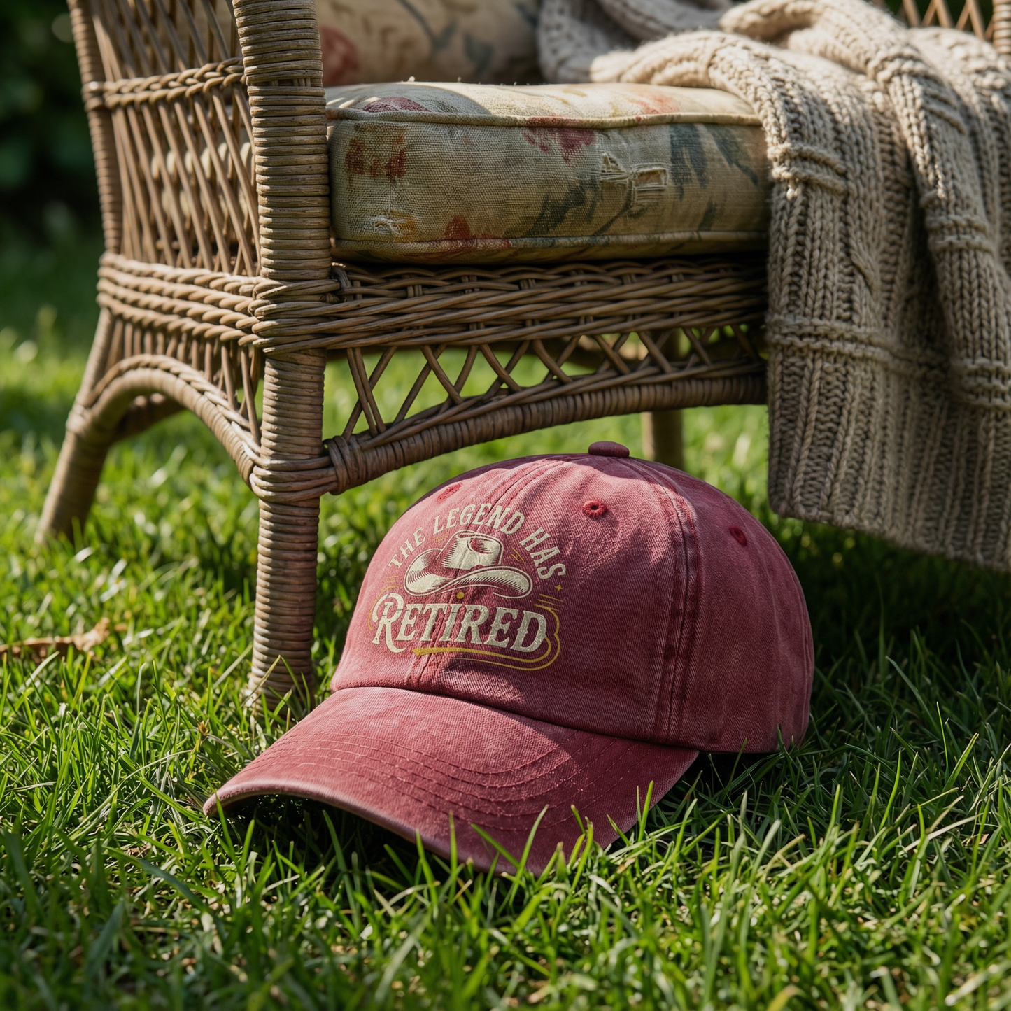 “The Legend Has Retired” Western Signage Legacy Cap