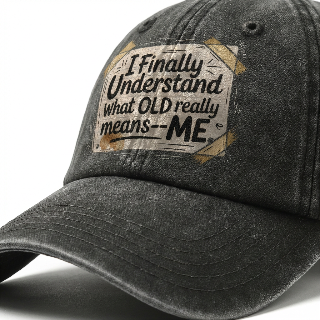 “I Finally Understand What OLD Really Means – ME” Doodle Note Classic Cap