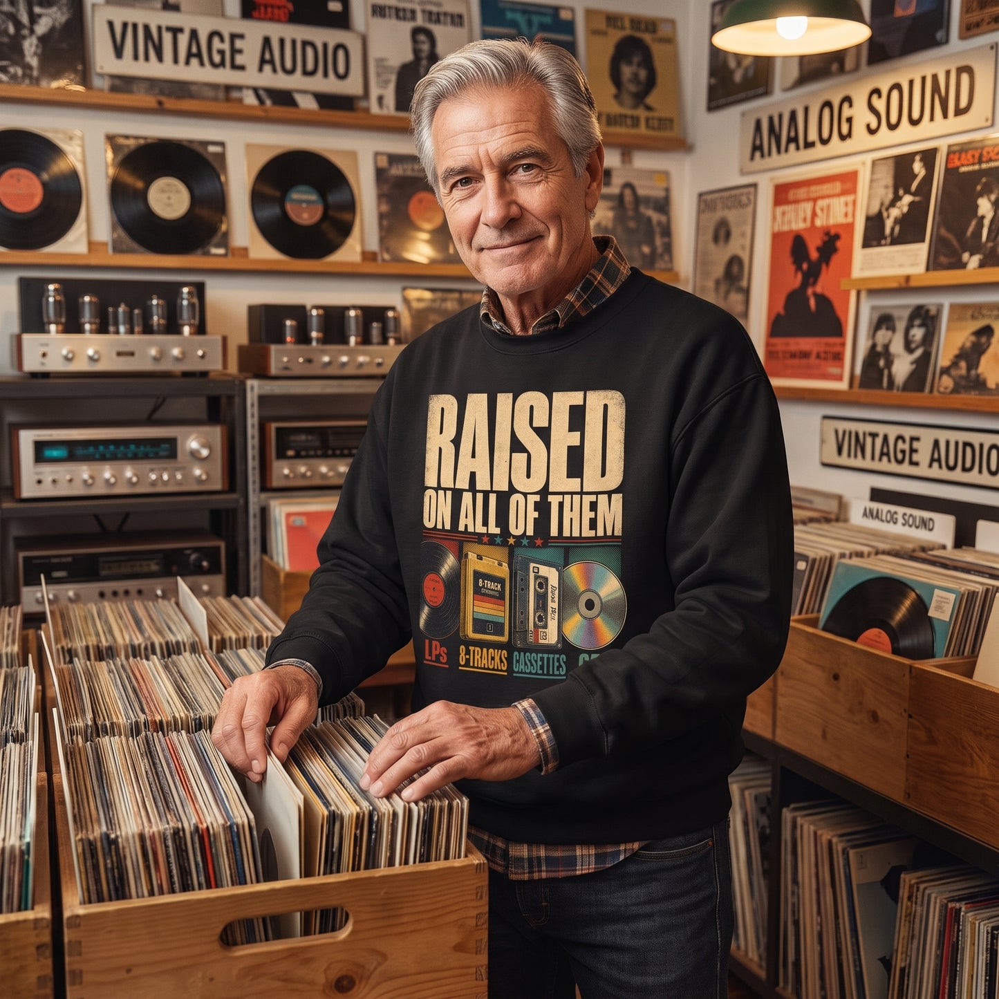 "Raised on All of Them" Vintage Sweatshirt