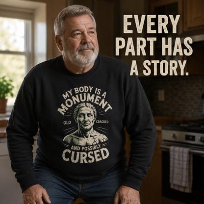 "My Body Is a Monument" Vintage Sweatshirt