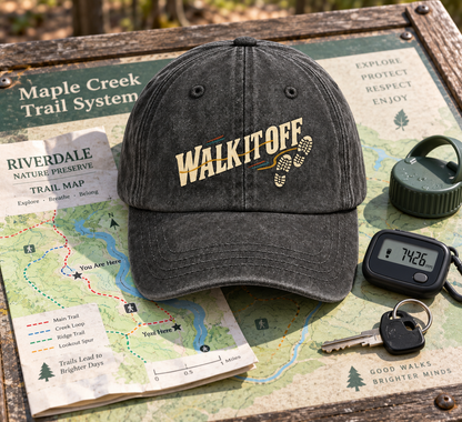 "Walk It Off" Vintage Washed Cap