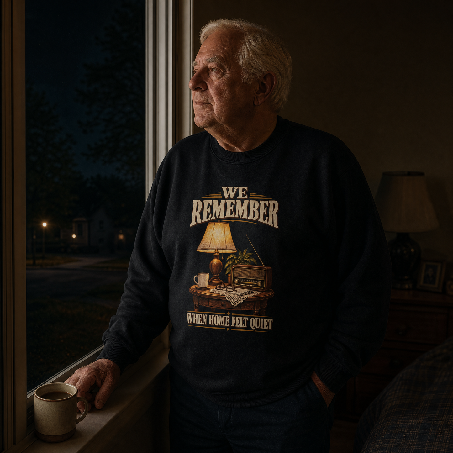 "We Remember When Home Felt Quiet" Vintage Sweatshirt