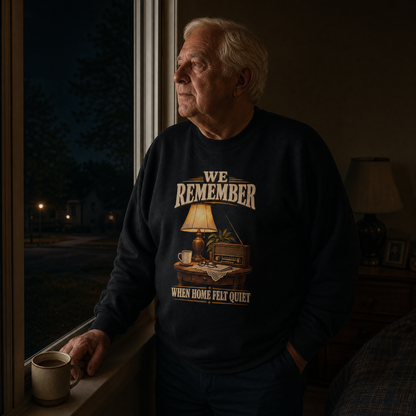"We Remember When Home Felt Quiet" Vintage Sweatshirt