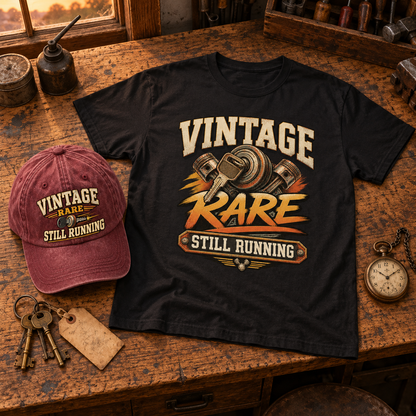 "Vintage Rare Still Running" Vintage Washed Cap