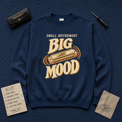 "Small Instrument. Big Mood" Vintage Sweatshirt