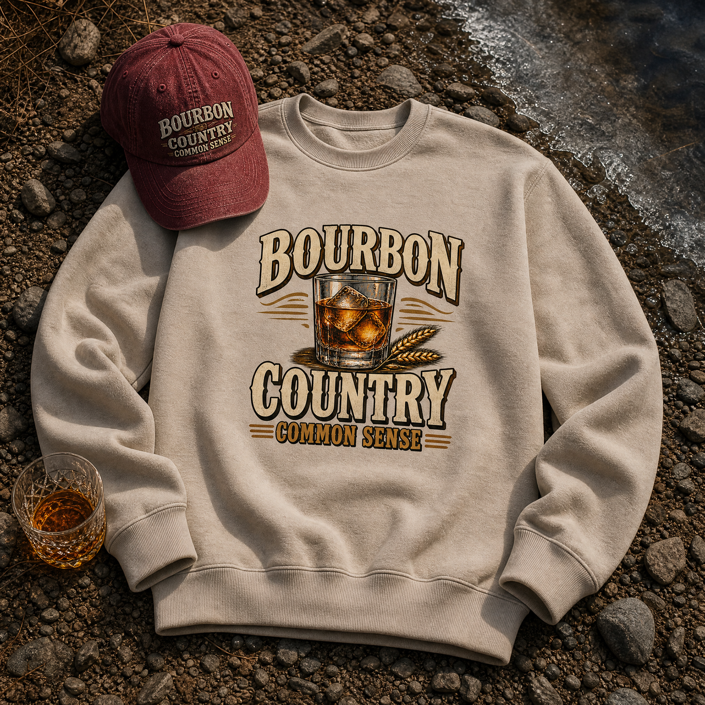 "Bourbon Country Common Sense" Vintage Sweatshirt