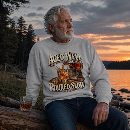 "Aged Well. Poured Slow" Vintage Sweatshirt