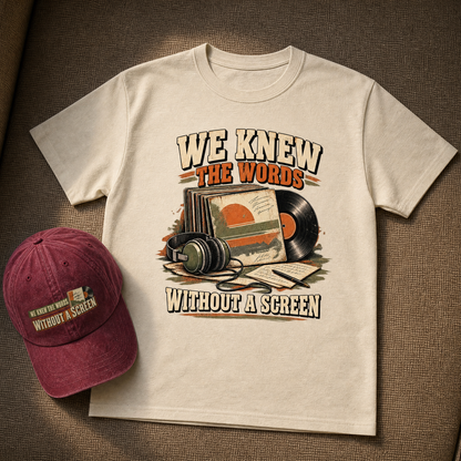 "We Knew The Words Without A Screen" Vintage T-Shirt