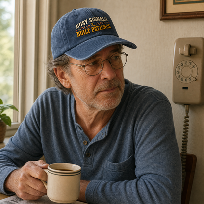"Busy Signals Built Patience" Vintage Washed Cap