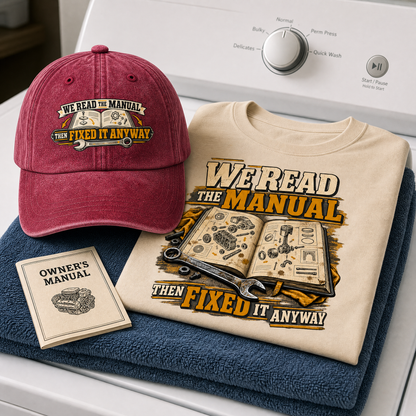 "We Read The Manual Then Fixed It Anyway" Vintage T-Shirt
