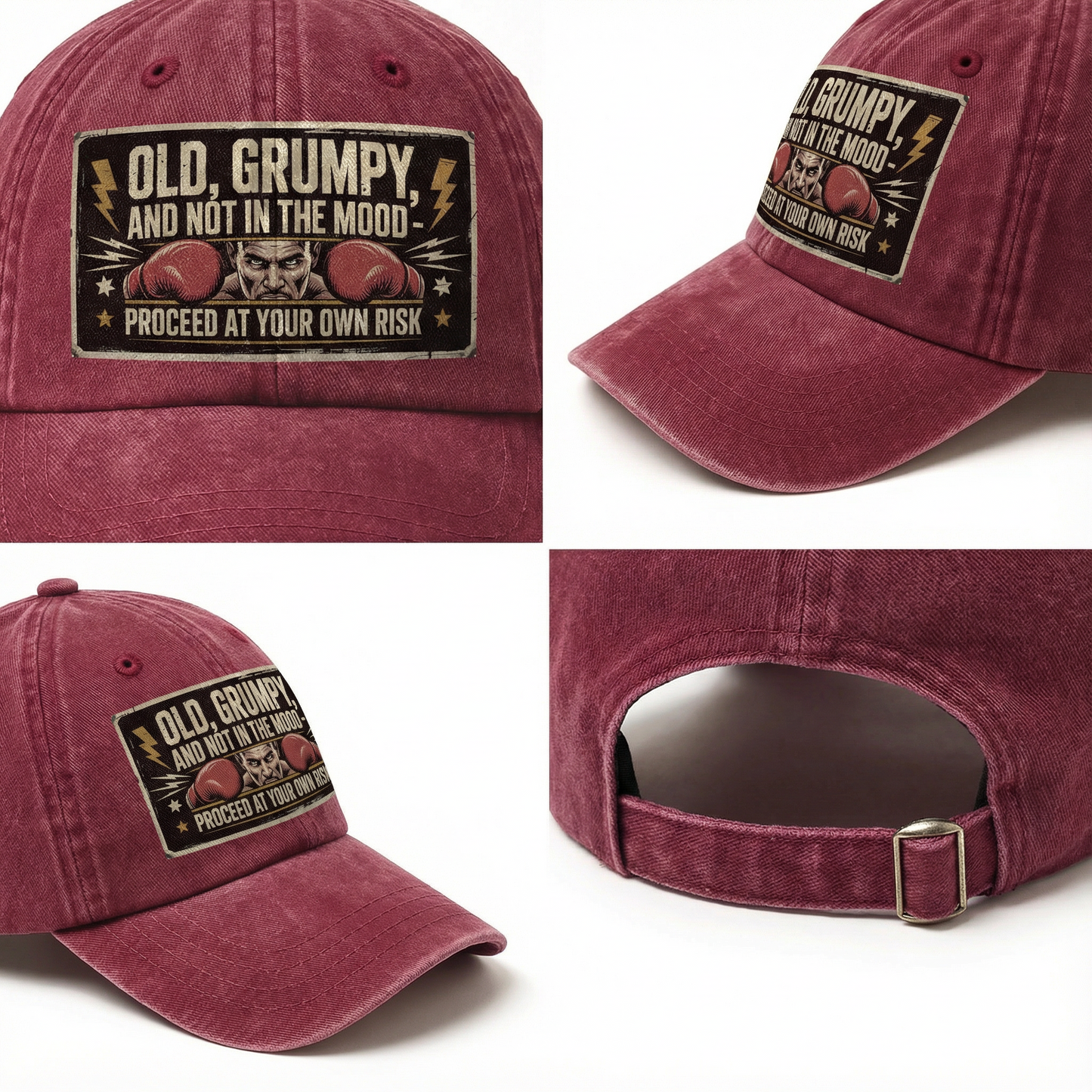 The "Proceed At Your Own Risk" Cap - Old & Grumpy Edition