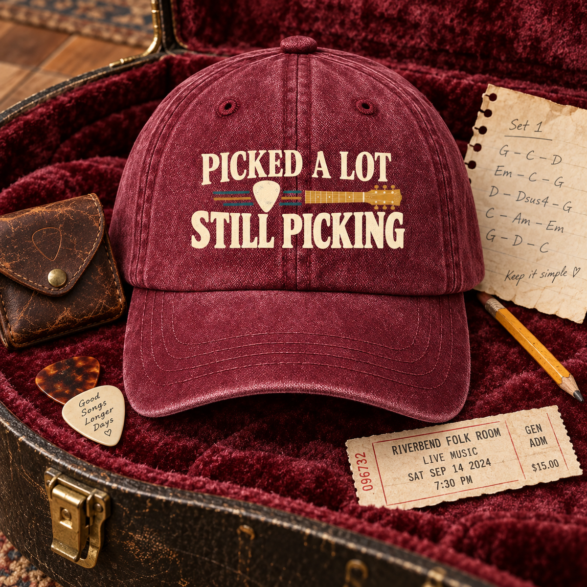 "Picked A Lot. Still Picking" Vintage Washed Cap