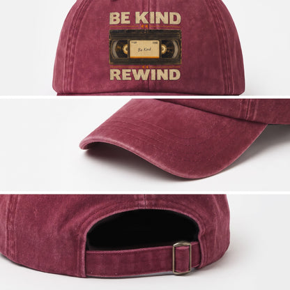 "Be Kind Rewind" Vintage Washed Cap