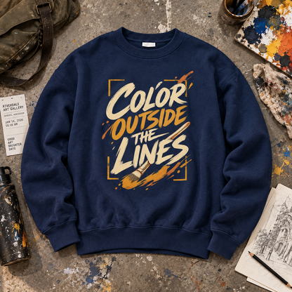 "Color Outside The Lines" Vintage Sweatshirt