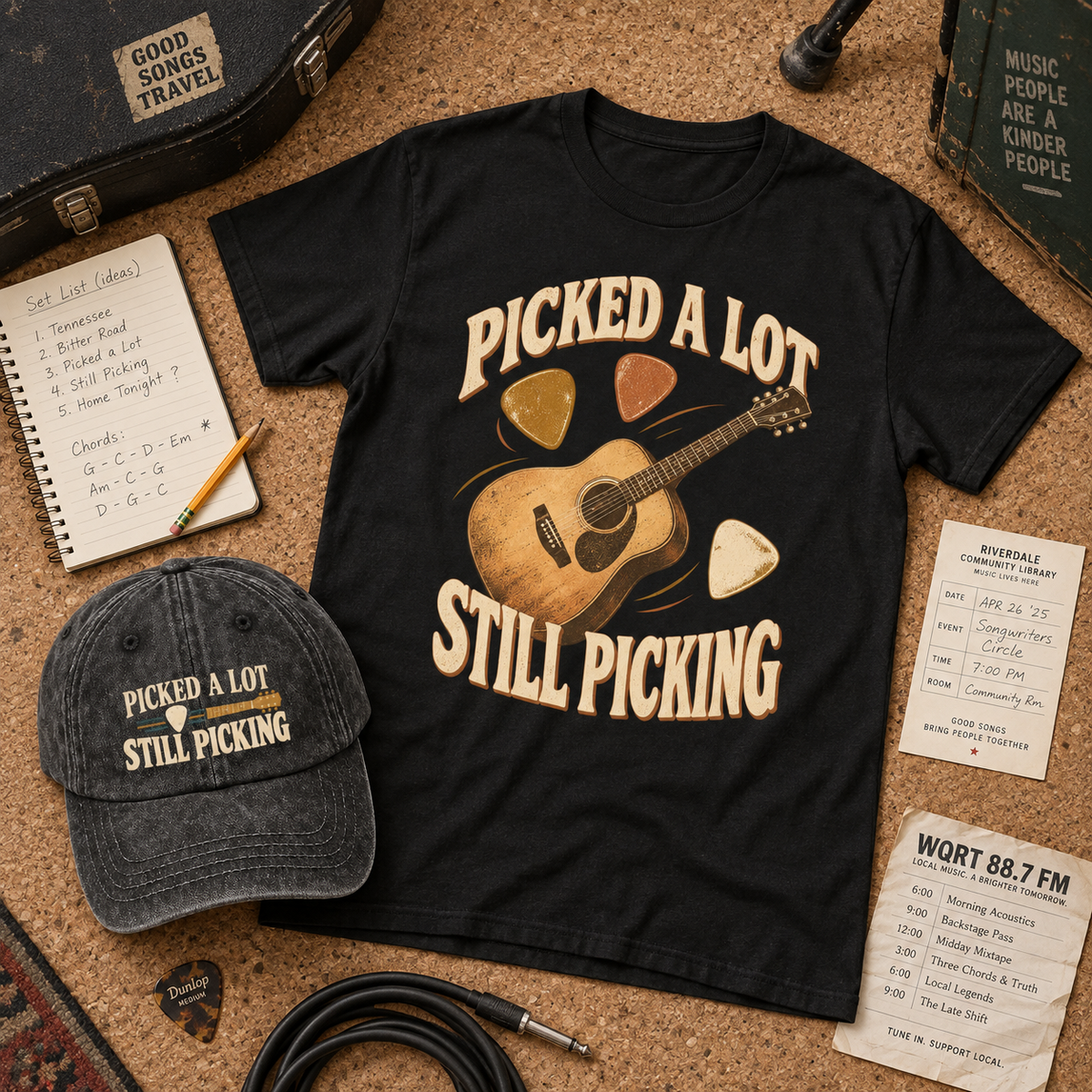 "Picked A Lot. Still Picking" Vintage Washed Cap