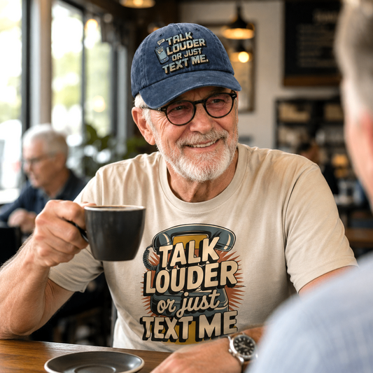 "Talk Louder or Just Text Me" Vintage T-Shirt