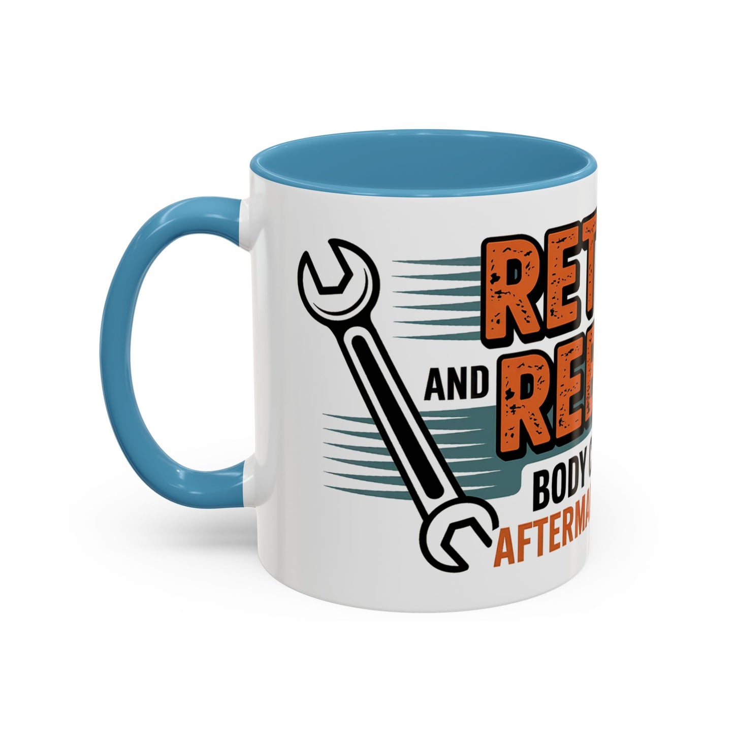 Retired and Rebuilt. Body Contains Aftermarket Parts Ceramic Coffee Mug