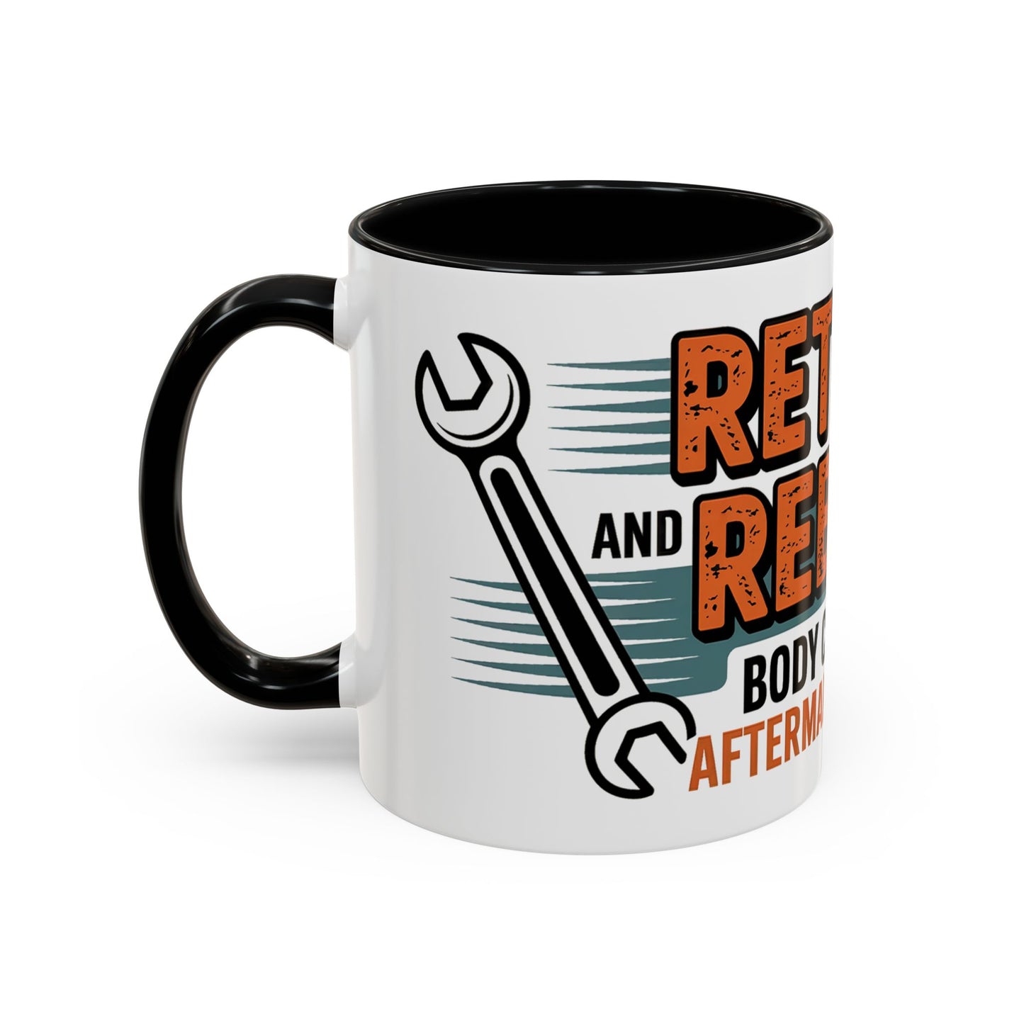 Retired and Rebuilt. Body Contains Aftermarket Parts Ceramic Coffee Mug