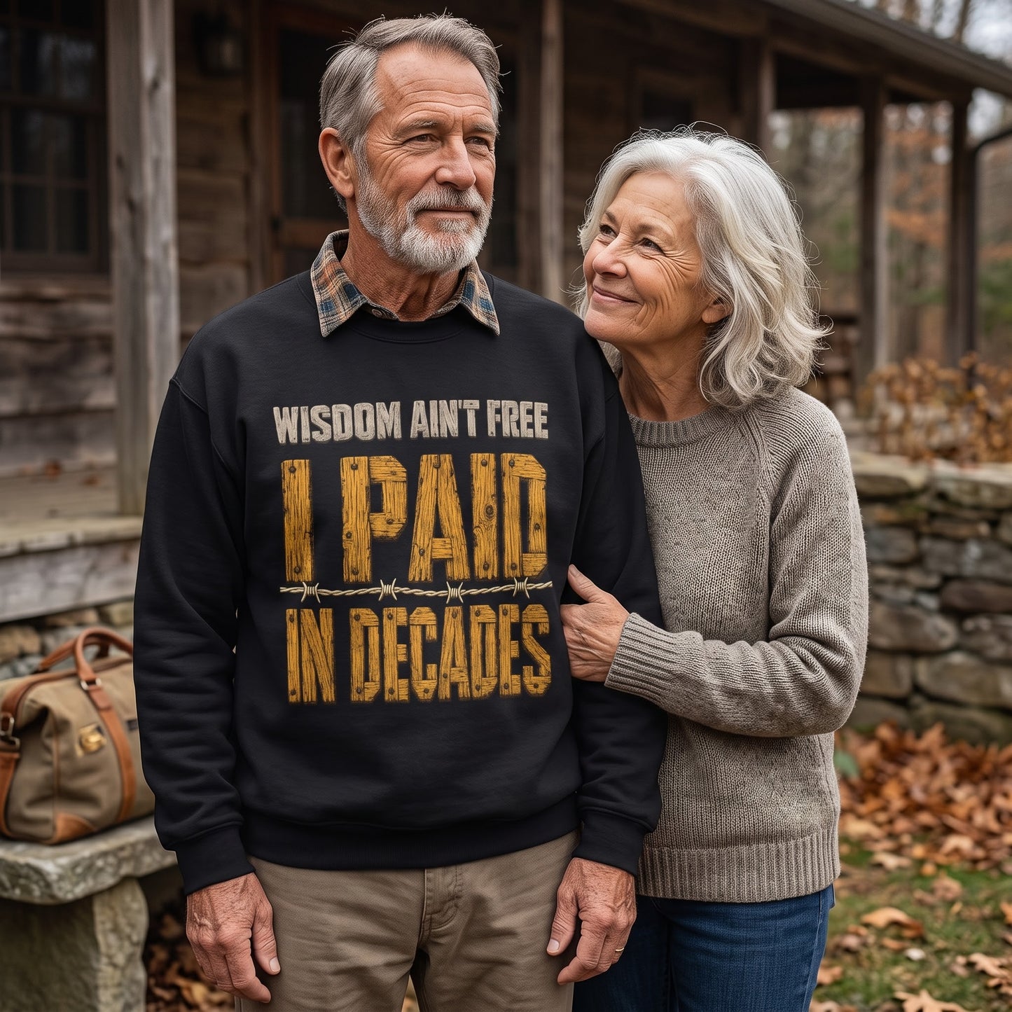 "Wisdom Ain’t Free. I Paid in Decades" Vintage Sweatshirt