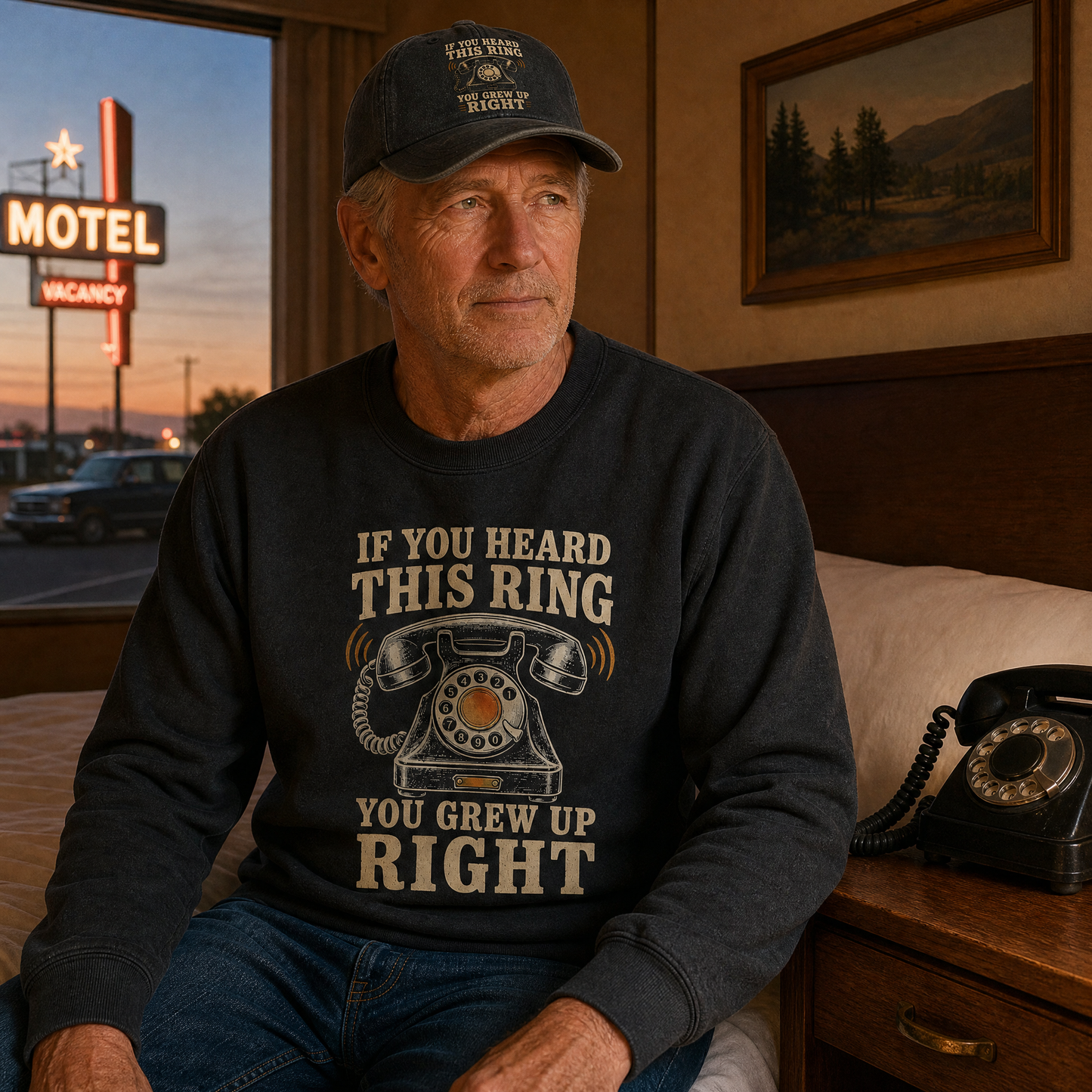 "If You Heard This Ring, You Grew Up Right" Vintage Sweatshirt