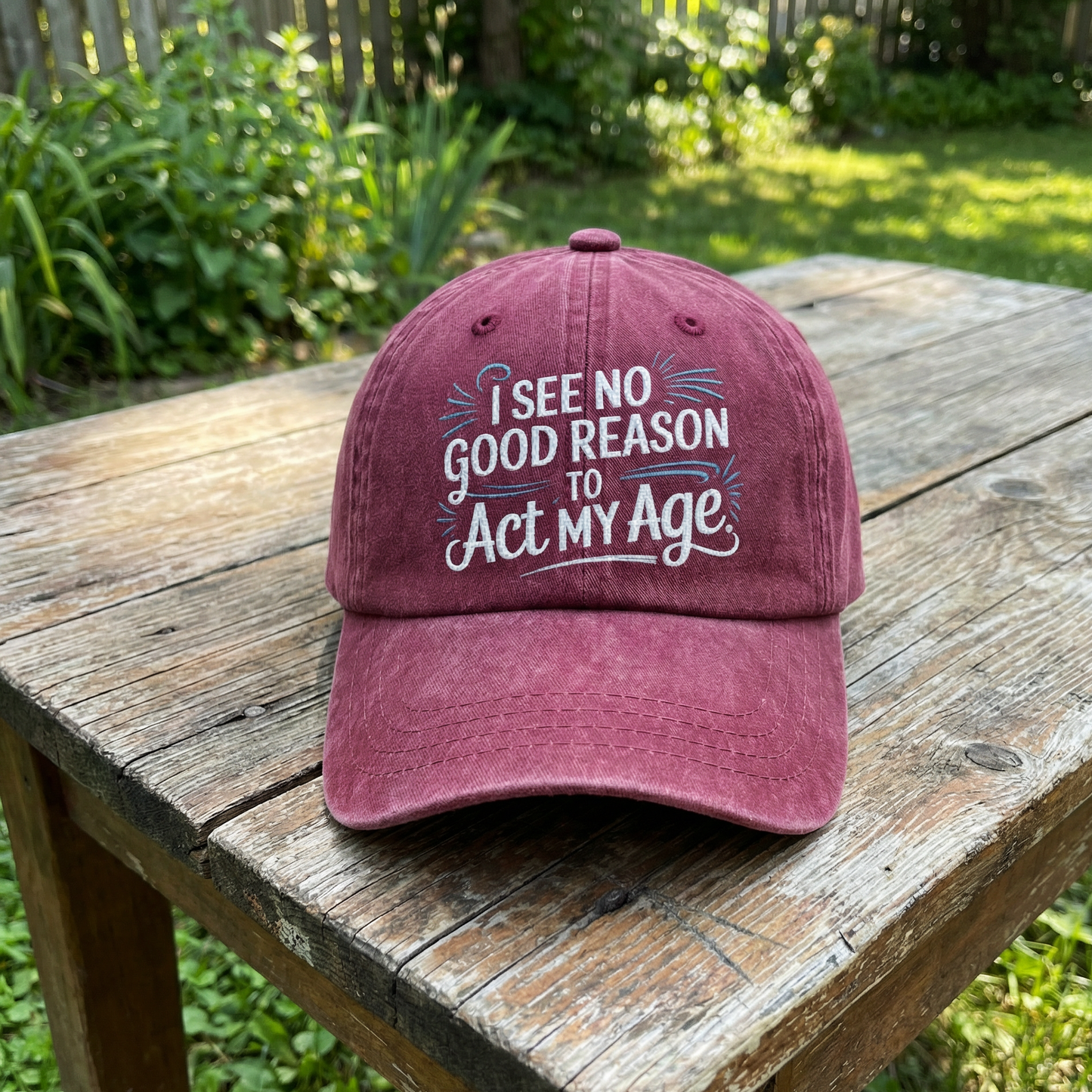 The "Young at Heart" Cap - I See No Good Reason to Act My Age