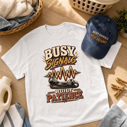 "Busy Signals Built Patience" Vintage T-Shirt
