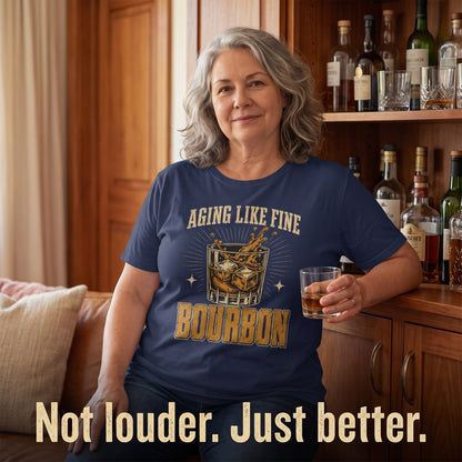 "Aging Like Fine Bourbon" Vintage T-Shirt