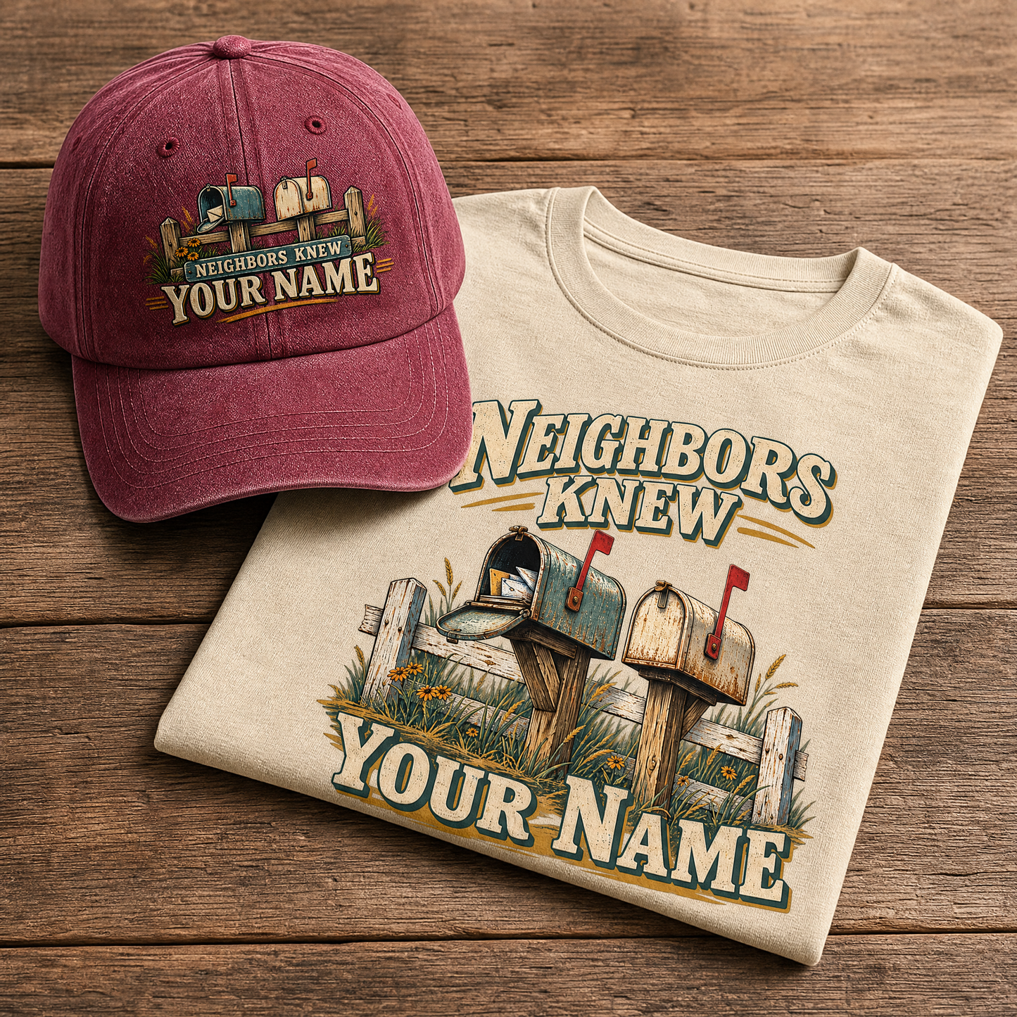 "Neighbors Knew Your Name" Vintage Washed Cap