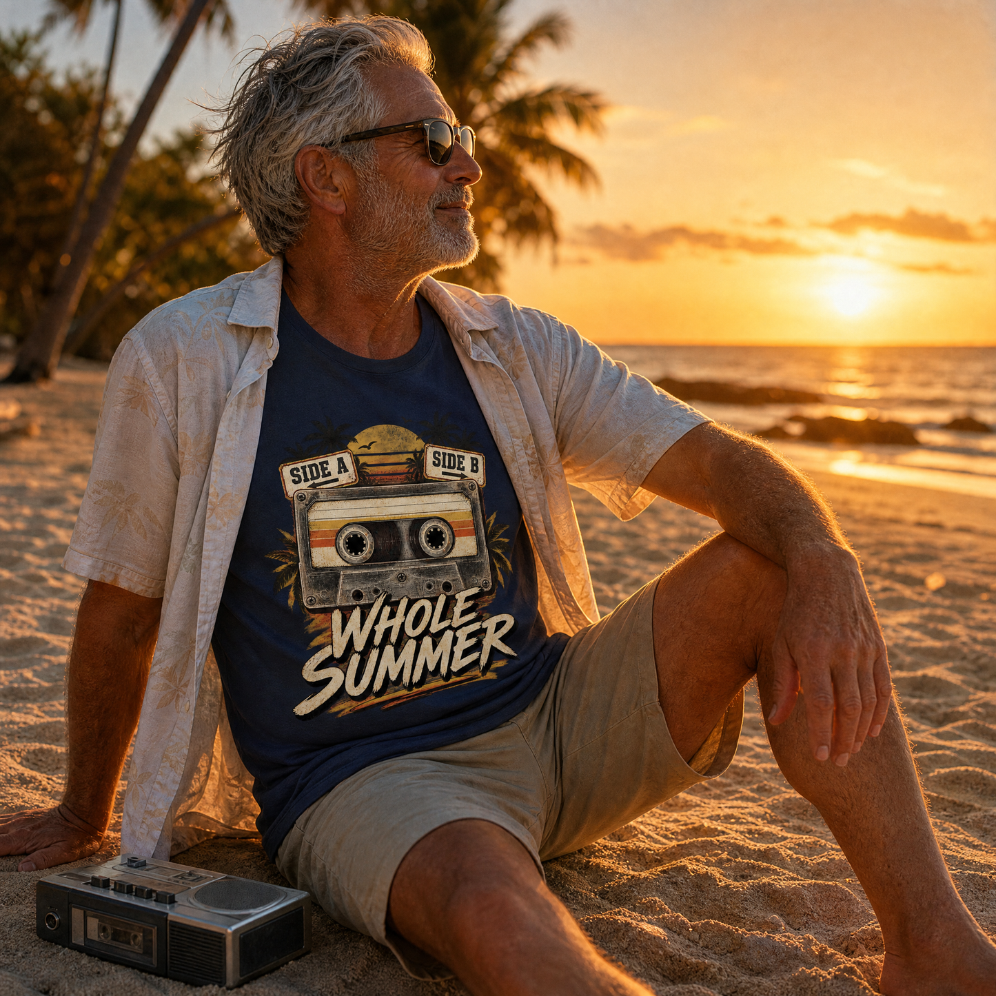 "Side A Side B Whole Summer" Vintage T-Shirt