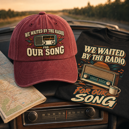 "We Waited By The Radio For Our Song" Vintage Washed Cap