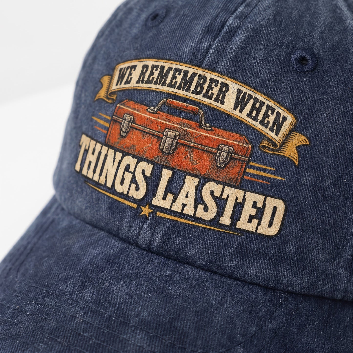 "We Remember When Things Lasted" Vintage Washed Cap
