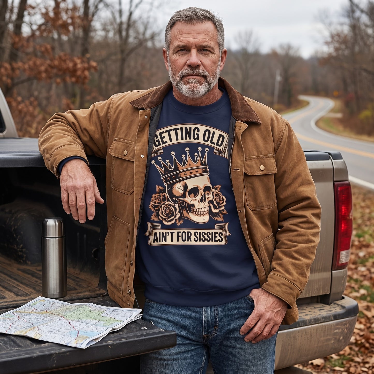 "Getting Old Ain’t For Sissies" Vintage Sweatshirt