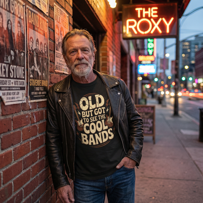 "Old But Got to See the Cool Bands" Vintage T-Shirt