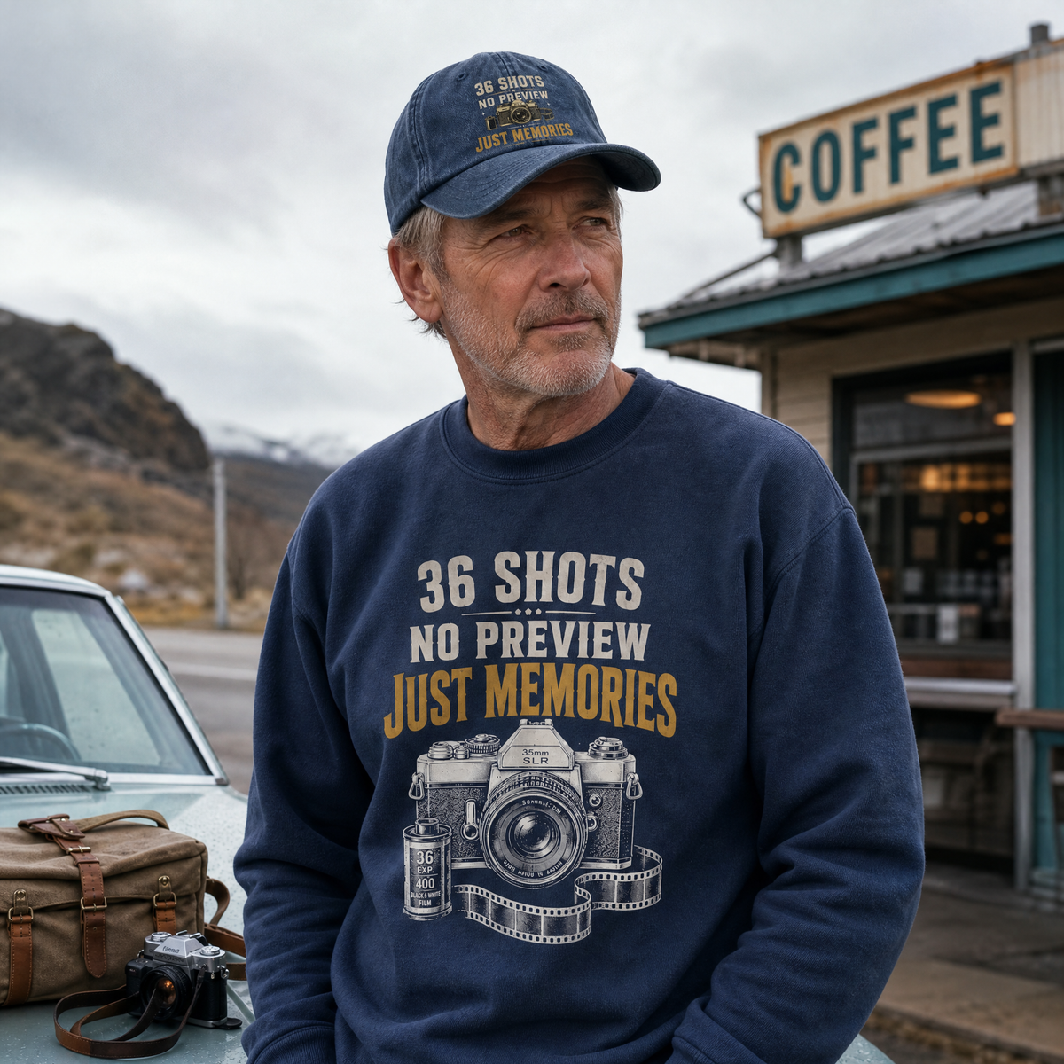 "36 Shots. No Preview. Just Memories" Vintage Sweatshirt