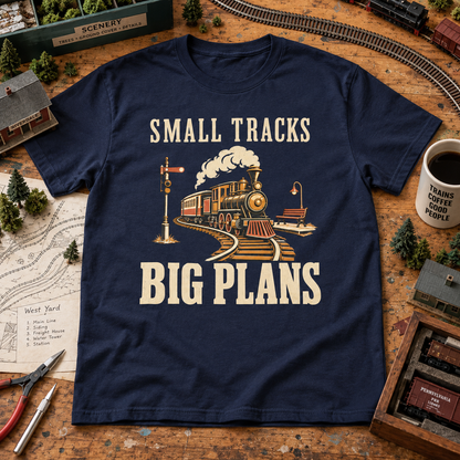 "Small Tracks. Big Plans" Vintage T-Shirt