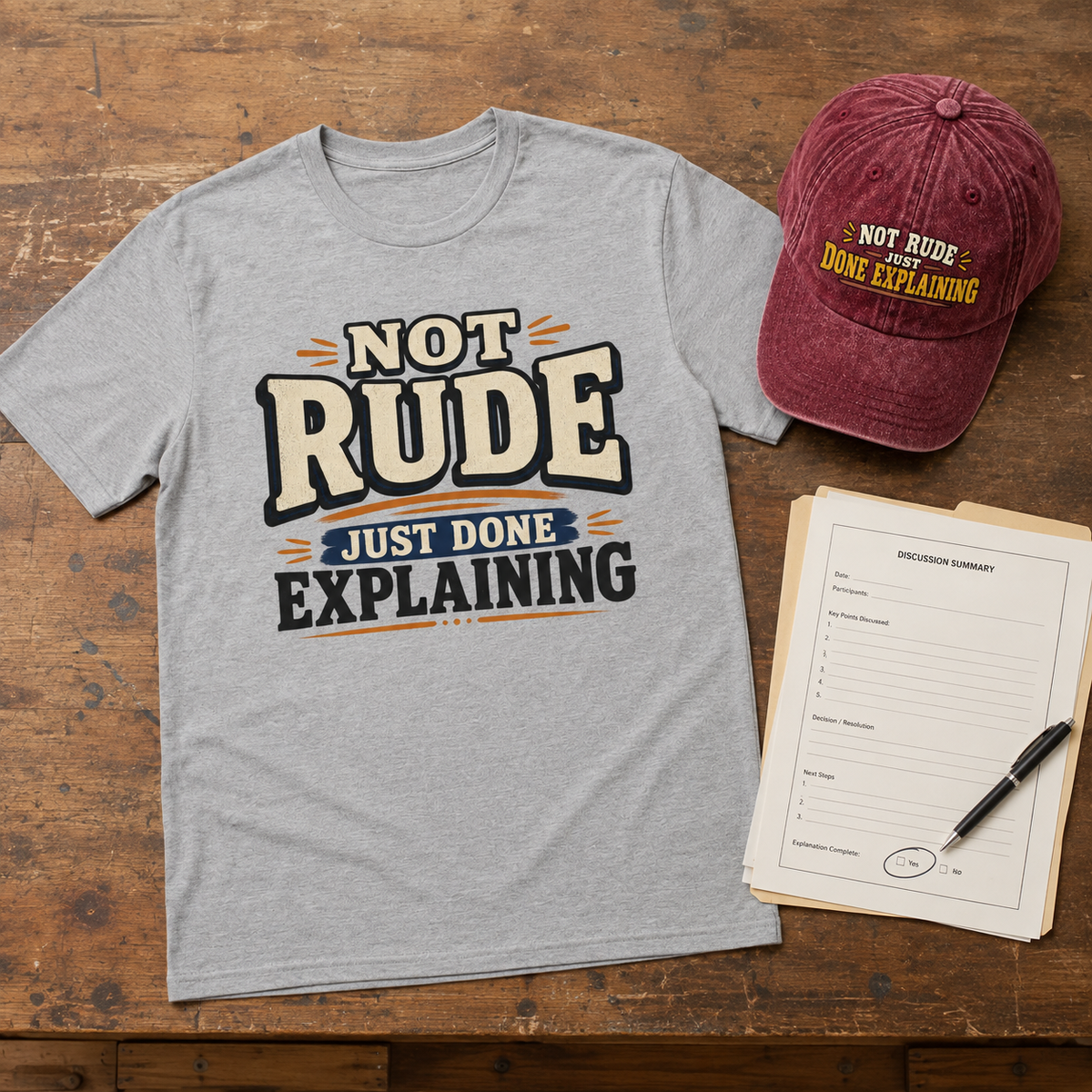 "Not Rude. Just Done Explaining" Vintage T-Shirt