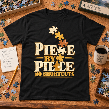 "Piece By Piece. No Shortcuts" Vintage T-Shirt