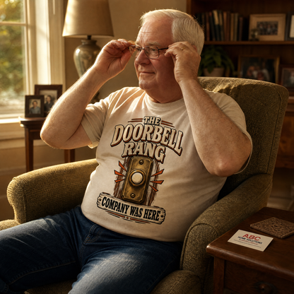 "The Doorbell Rang. Company Was Here" Vintage T-Shirt