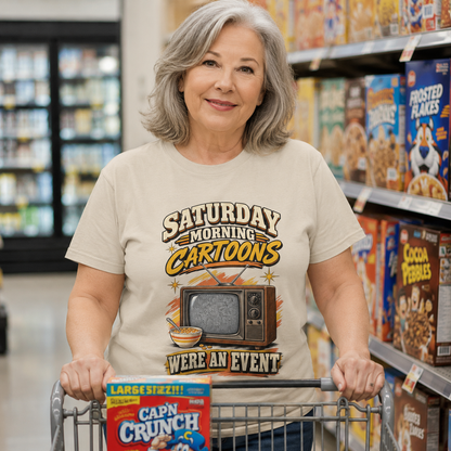 "Saturday Morning Cartoons Were an Event" Vintage T-Shirt