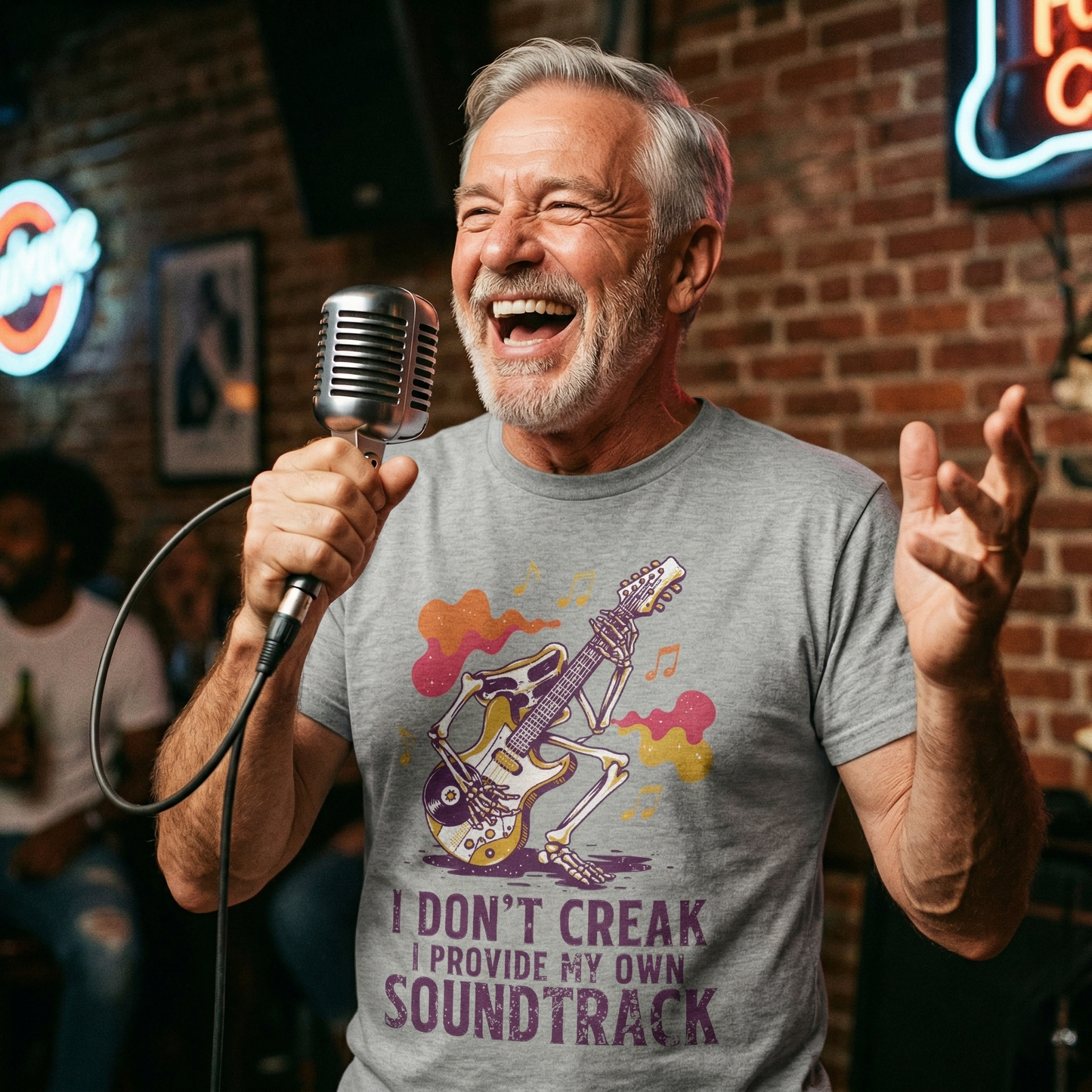 "I Don't Creak. I Provide My Own Soundtrack" Vintage T-Shirt