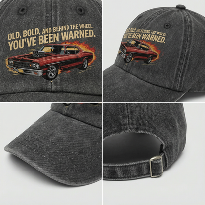 The "Road Hazard" Cap - Old, Bold & Behind The Wheel