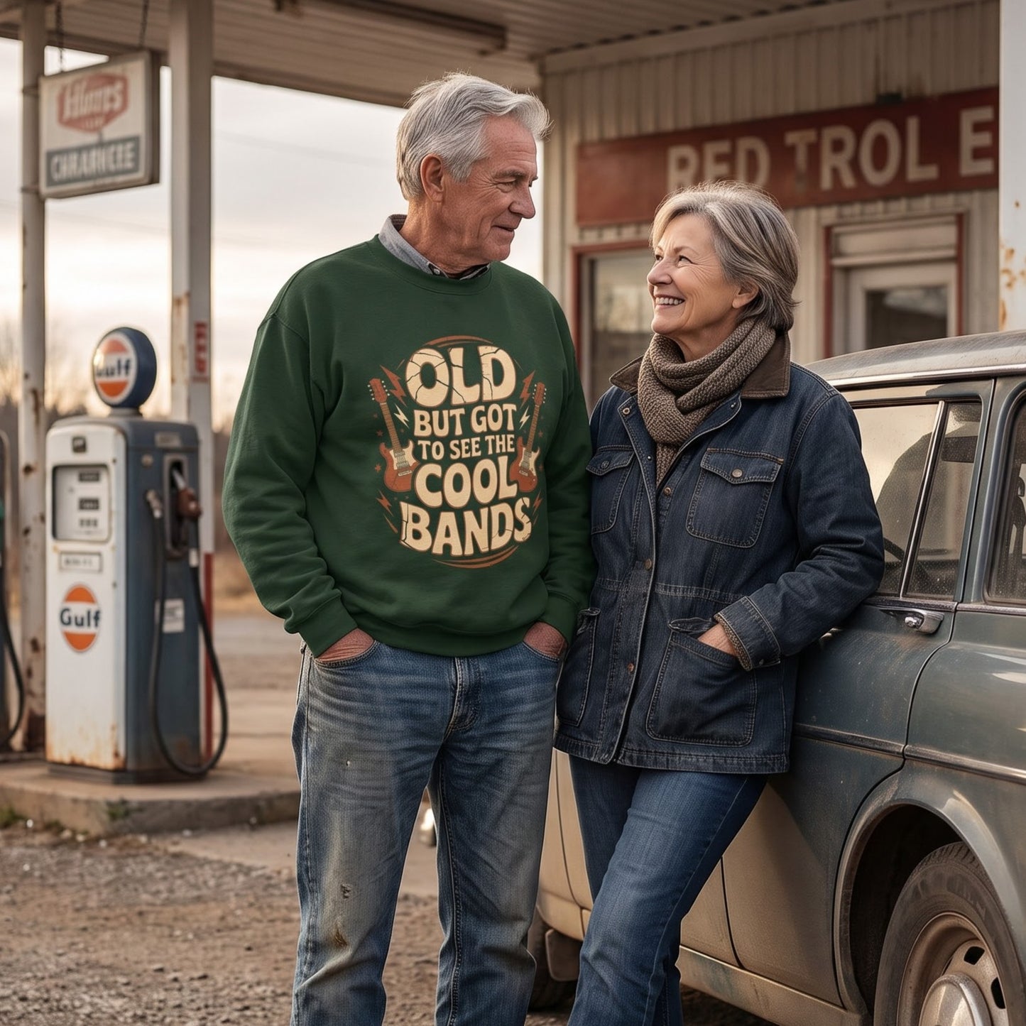 "Old But Got to See the Cool Bands" Vintage Sweatshirt