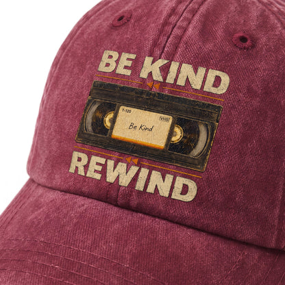 "Be Kind Rewind" Vintage Washed Cap