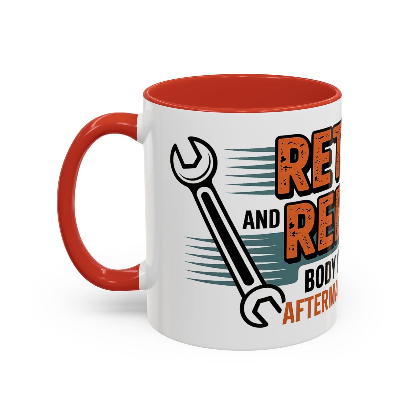 Retired and Rebuilt. Body Contains Aftermarket Parts Ceramic Coffee Mug